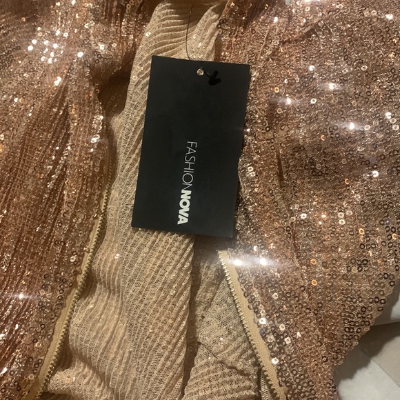Rose gold sequins jumpsuit - Picture 7 of 7